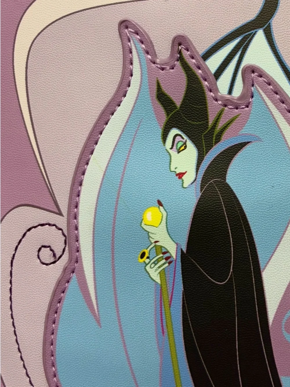 Loungefly Disney Maleficent & Dragon Lavender and Black Backpack NWOT